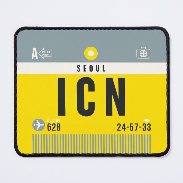 Item preview, Luggage Tag A - ICN Seoul South Korea designed and sold by VoodooCircus.