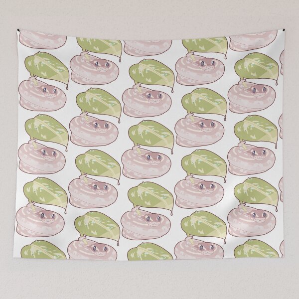 Item preview, ball python with leaf umbrella   designed and sold by SquidTartsArt.