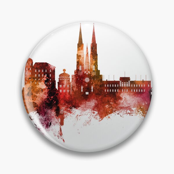 Item preview, Uppsala Sweden Skyline designed and sold by ArtPrints.