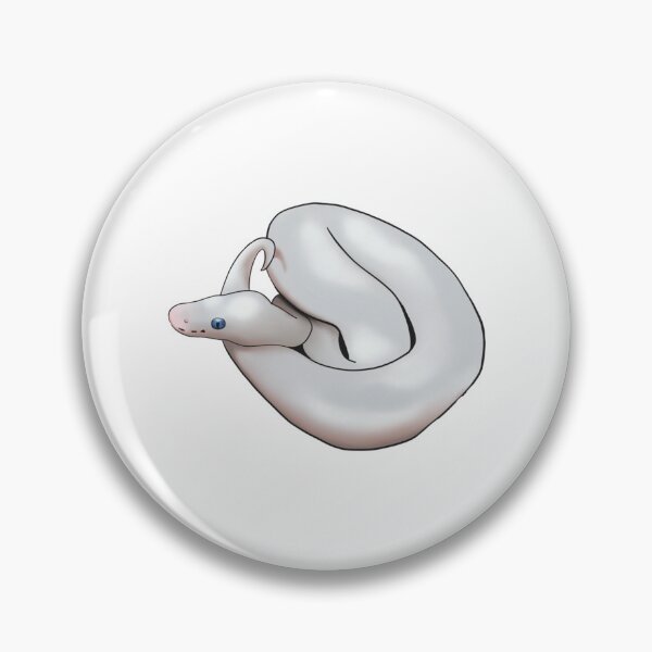 Item preview, Blue eye leucistic ball python   designed and sold by SquidTartsArt.