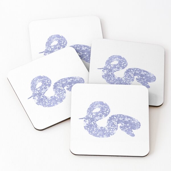 Item preview, Blue Grunge Ball Python Snake Silhouette Reptile   designed and sold by SquidTartsArt.