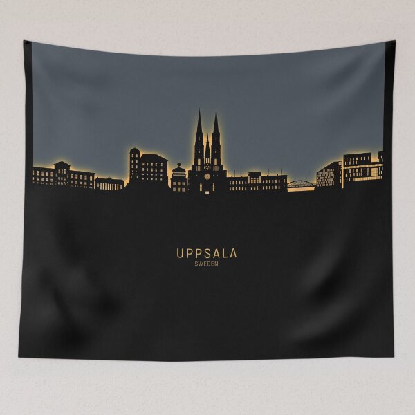 Item preview, Uppsala Sweden Skyline designed and sold by ArtPrints.