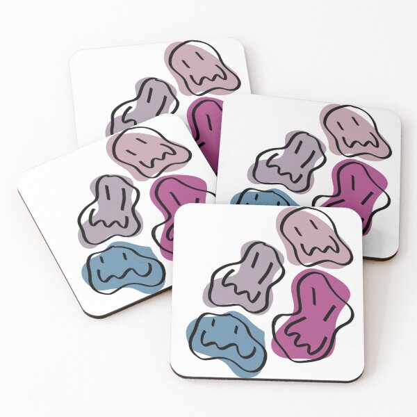 Item preview, Jiggly coloured smiley faces designed and sold by lovely-spirits-.