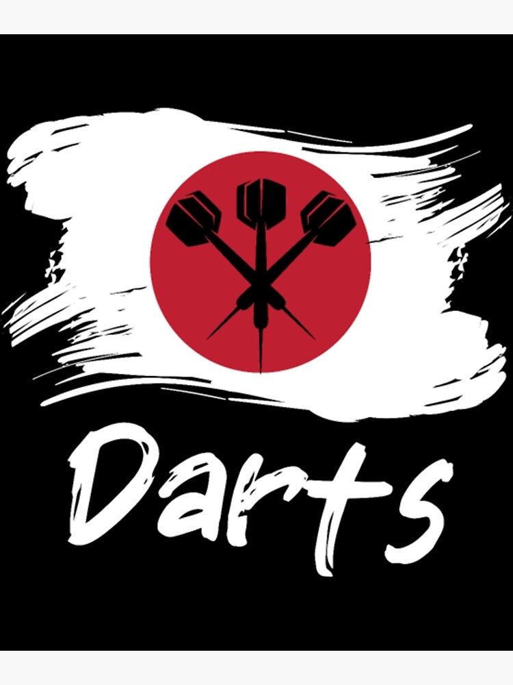 "Darts Japanese Flag Dart Throwing Japan Country" Poster for Sale by
