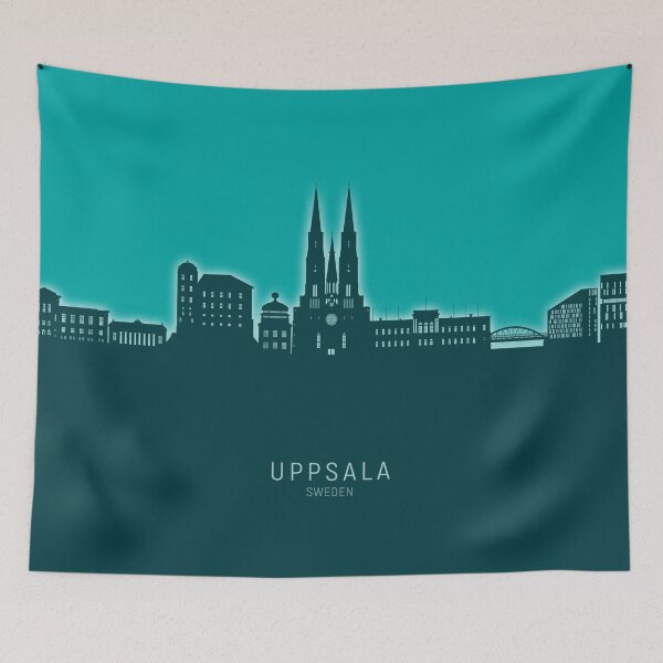 Item preview, Uppsala Sweden Skyline designed and sold by ArtPrints.
