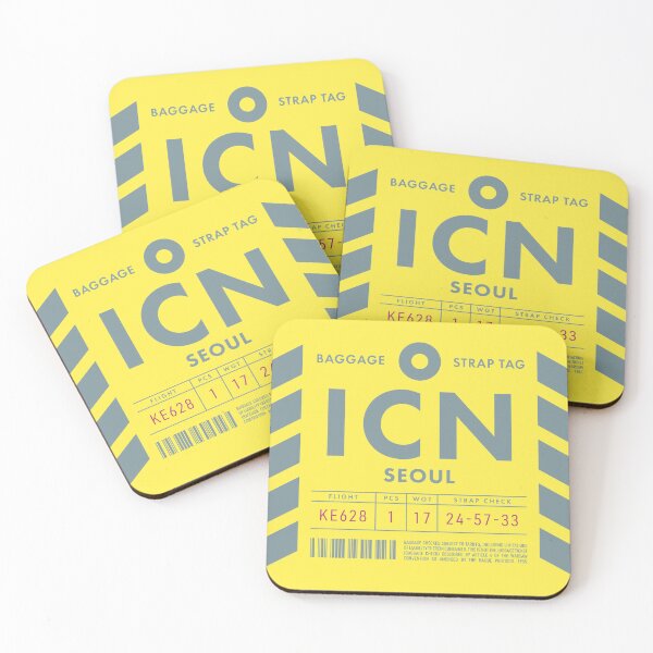 Item preview, Luggage Tag D - ICN Seoul South Korea designed and sold by VoodooCircus.