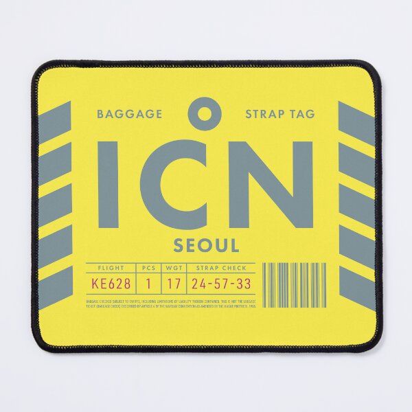 Item preview, Luggage Tag D - ICN Seoul South Korea designed and sold by VoodooCircus.