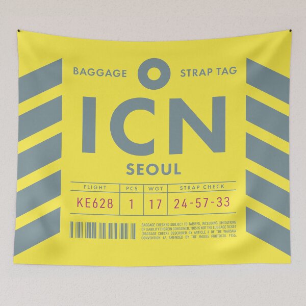 Item preview, Luggage Tag D - ICN Seoul South Korea designed and sold by VoodooCircus.