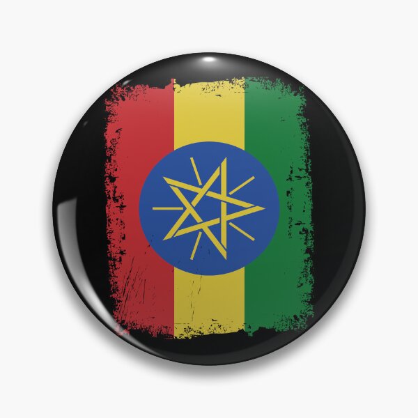 Item preview, Ethiopia Flag Distressed designed and sold by rafaeltto.