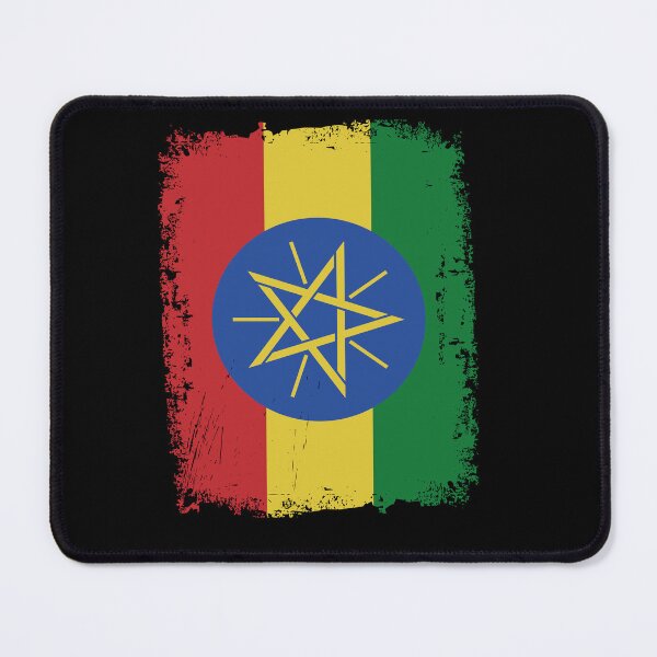 Item preview, Ethiopia Flag Distressed designed and sold by rafaeltto.