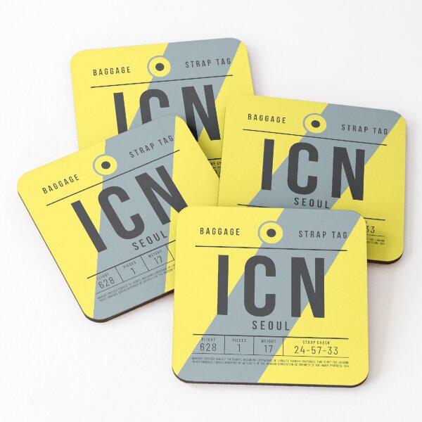 Item preview, Luggage Tag E - ICN Seoul South Korea designed and sold by VoodooCircus.
