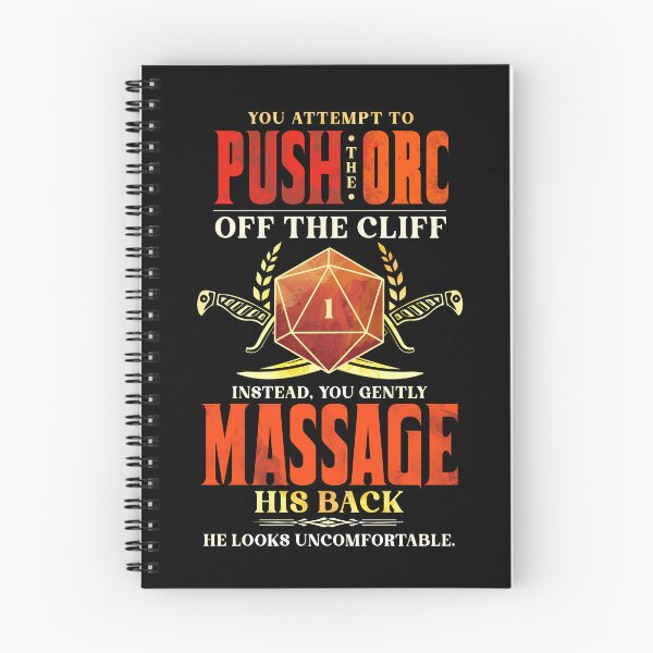 Item preview, Orc Massage Critical Failure Meme designed and sold by D20Tees.