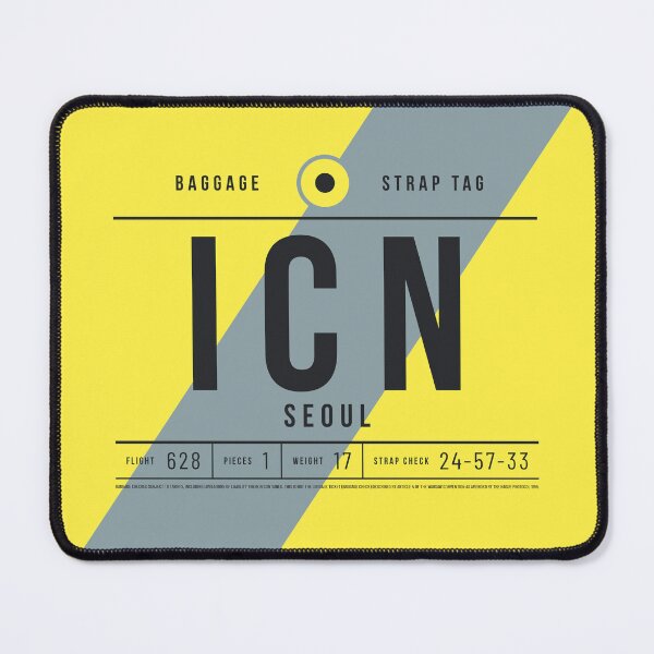 Item preview, Luggage Tag E - ICN Seoul South Korea designed and sold by VoodooCircus.