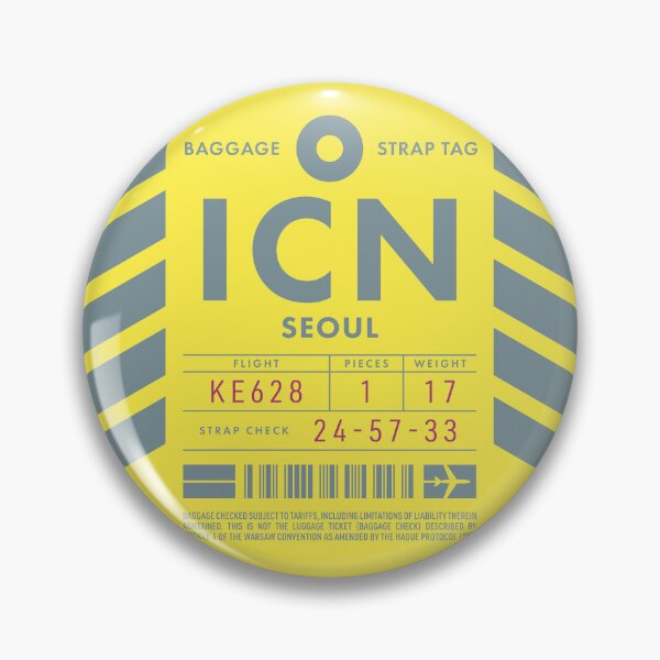 Item preview, Luggage Tag D - ICN Seoul South Korea designed and sold by VoodooCircus.