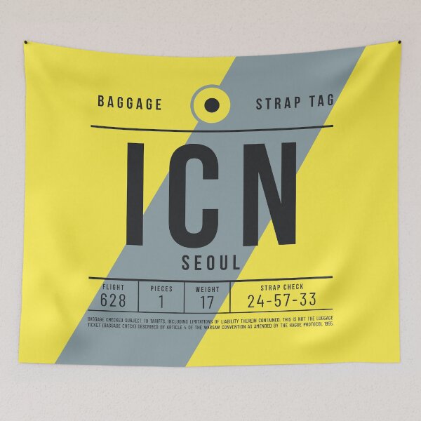 Item preview, Luggage Tag E - ICN Seoul South Korea designed and sold by VoodooCircus.
