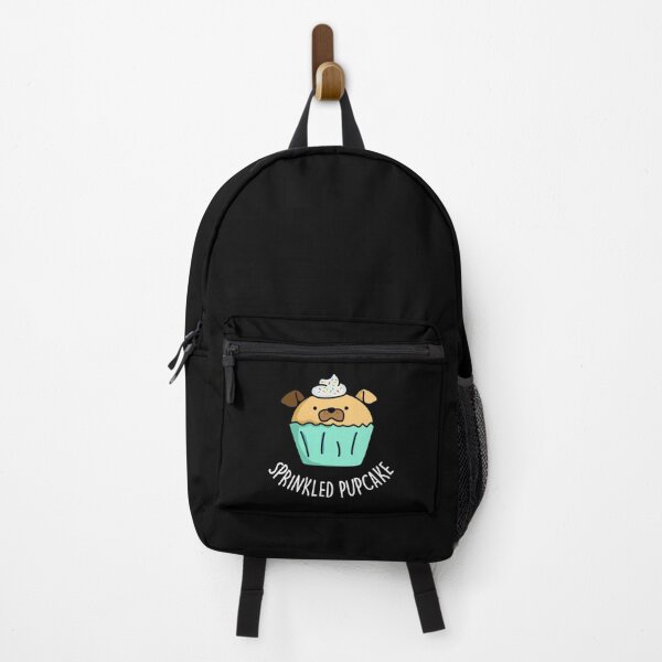 Item preview, Sprinkled Pupcake Funny Puppy Cupcake Puns (Dark BG) designed and sold by punnybone.