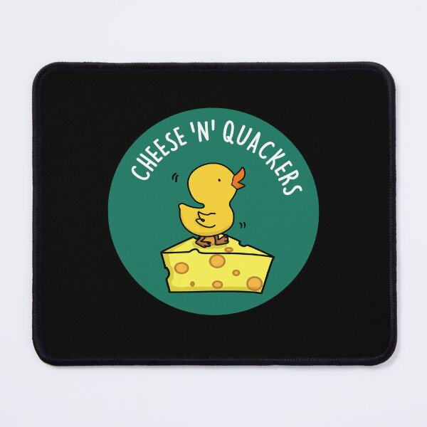 Item preview, Cheese And Quackers Funny Duck Puns (Dark BG) designed and sold by punnybone.