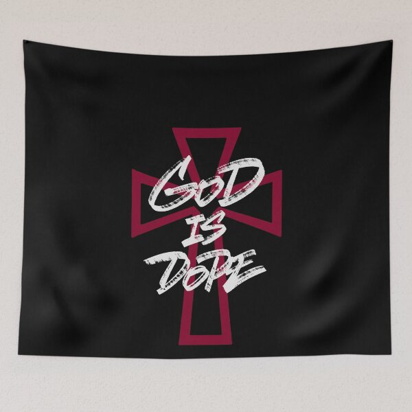 Item preview, God Is Dope. Red Cross designed and sold by Zagach Letters.