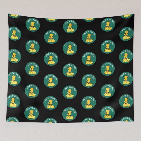 Item preview, Cheese And Quackers Funny Duck Puns (Dark BG) designed and sold by punnybone.