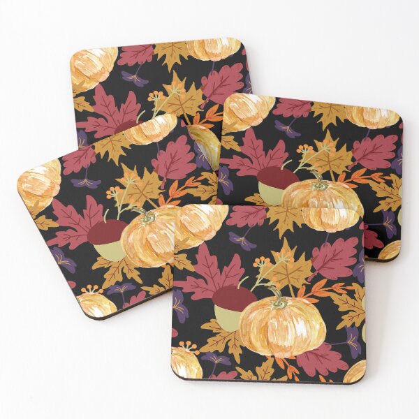 Item preview, Fall Pumpkin Patch on Black designed and sold by GraphicsClub.