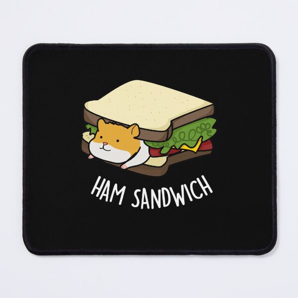 Item preview, Ham Sandwich Funny Hamster Puns (Dark BG) designed and sold by punnybone.