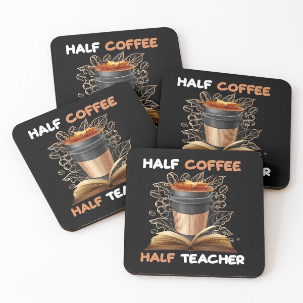 Artikelvorschau, Erster Schultag, halber Kaffee, halber Lehrer zurück zur Schule entworfen und verkauft von ospreywear.