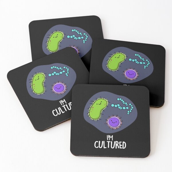 Item preview, I'm Cultured Funny Bacteria Puns (Dark BG) designed and sold by punnybone.