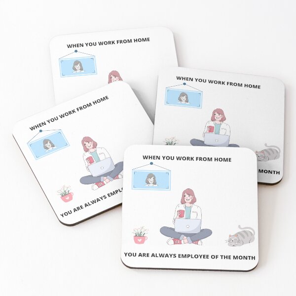 Item preview, When You Work From Home You Are Always Employee Of The Month Freelance Gift Freelancer Meme designed and sold by ohsheep.