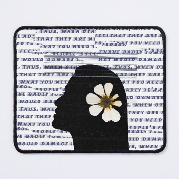 Item preview, flower Girl Sketch on text paper designed and sold by TypeWrite.
