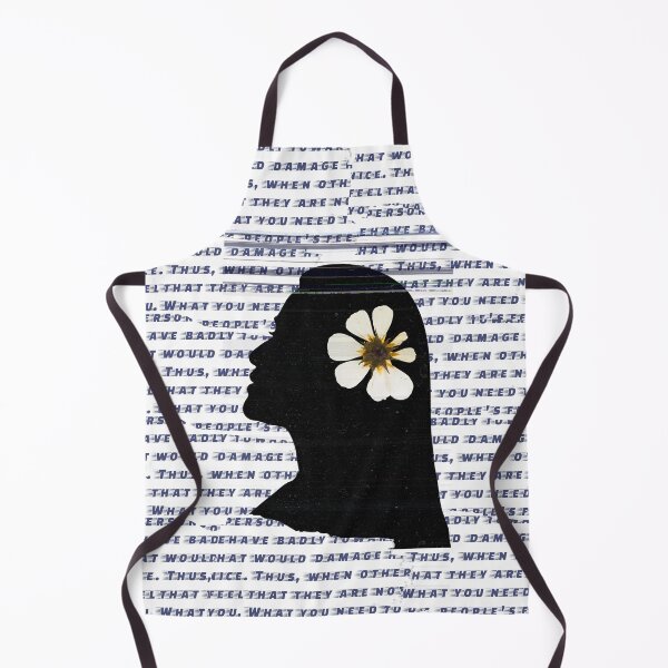 Item preview, flower Girl Sketch on text paper designed and sold by TypeWrite.