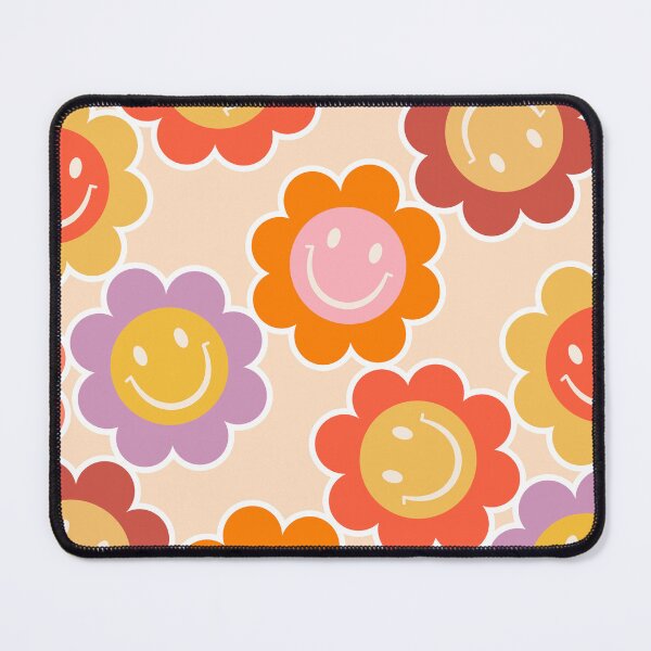 Item preview, Happy Smiley Daisy Pattern in full Bloom Art Print - Cheerful and Sunny designed and sold by Dominiquevari.