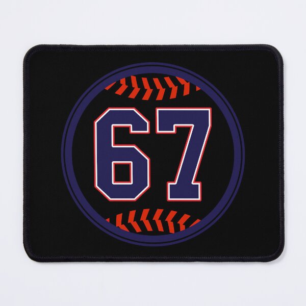 Item preview, Baseball Jersey Number 67 Sixty Seven Blue designed and sold by MSBDesign.