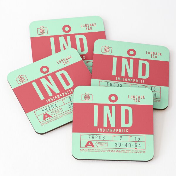 Item preview, Luggage Tag B - IND Indianapolis USA designed and sold by VoodooCircus.