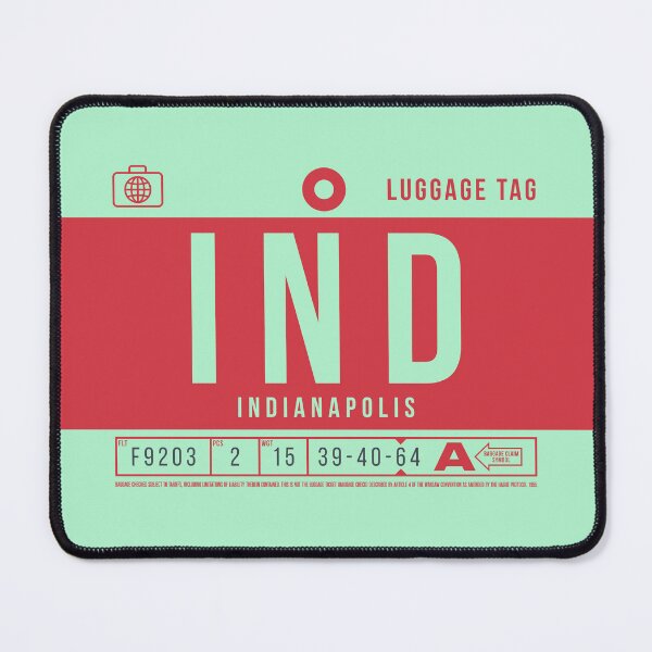 Item preview, Luggage Tag B - IND Indianapolis USA designed and sold by VoodooCircus.