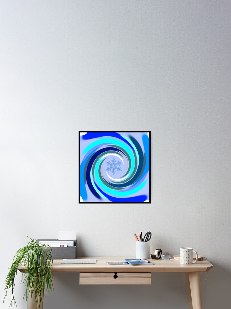 Thumbnail 2 of 3, Poster, Winter Swirl designed and sold by sunlightjay.