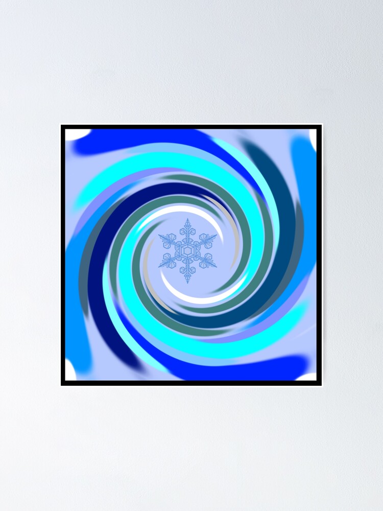 Thumbnail 1 of 3, Poster, Winter Swirl designed and sold by sunlightjay.