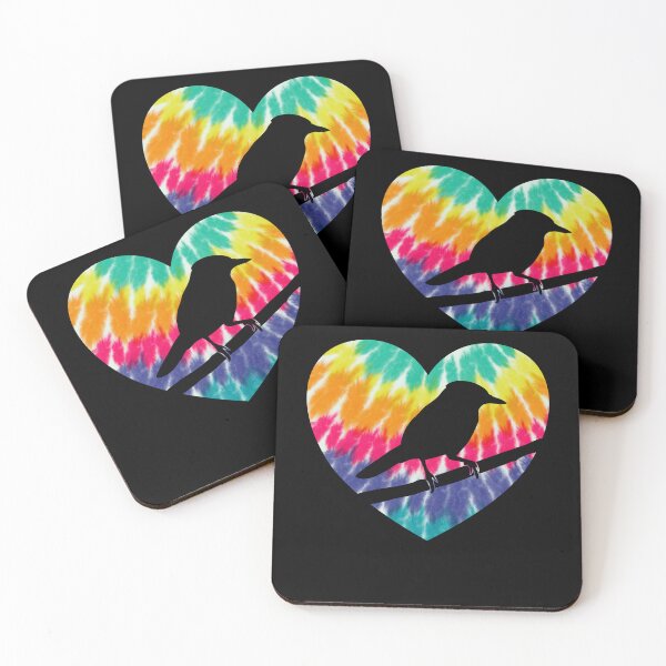 Item preview, Blue Jay Heart With Tie dye Print For Bird Lover designed and sold by JokeGysen.