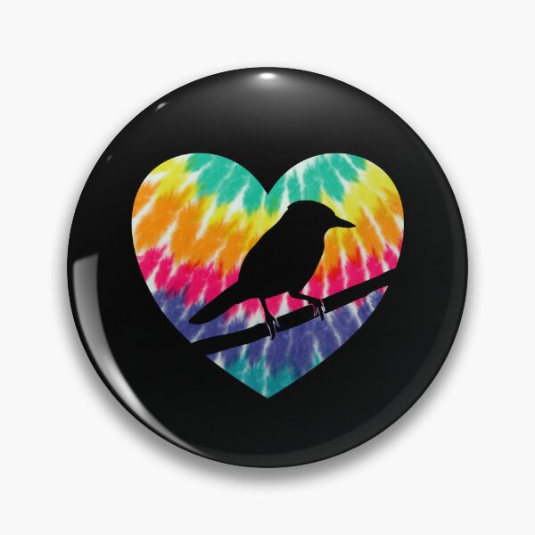 Item preview, Blue Jay Heart With Tie dye Print For Bird Lover designed and sold by JokeGysen.