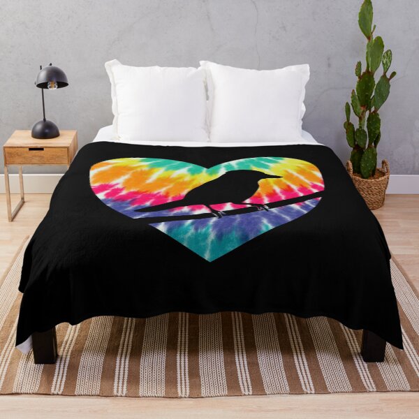 Item preview, Blue Jay Heart With Tie dye Print For Bird Lover designed and sold by JokeGysen.