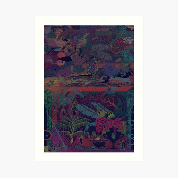 ZABA patterns Glass Animals Art Print