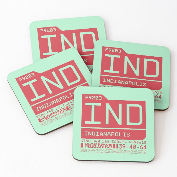 Item preview, Luggage Tag C - IND Indianapolis USA designed and sold by VoodooCircus.