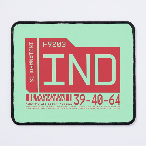 Item preview, Luggage Tag C - IND Indianapolis USA designed and sold by VoodooCircus.