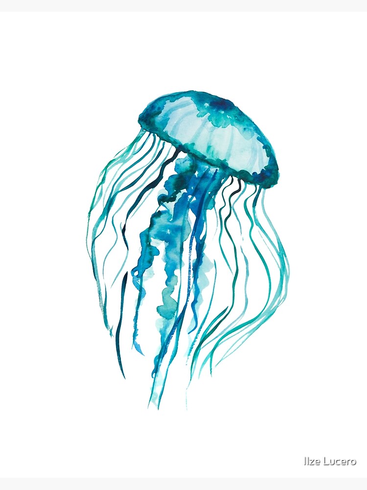 How to paint Jellyfish on Black Watercolor paper