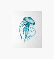 Watercolor Jellyfish Art Board Print