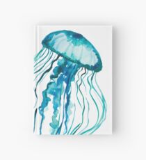 Watercolor Jellyfish Hardcover Journal