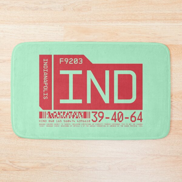 Item preview, Luggage Tag C - IND Indianapolis USA designed and sold by VoodooCircus.