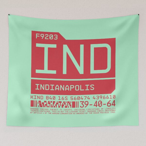 Item preview, Luggage Tag C - IND Indianapolis USA designed and sold by VoodooCircus.
