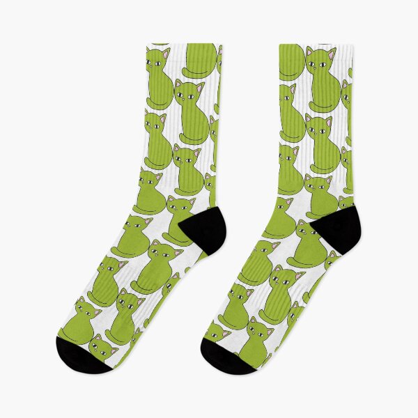 Item preview, Green cat  designed and sold by MeowMusic.
