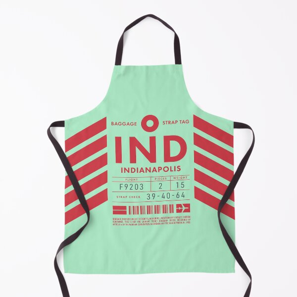 Item preview, Luggage Tag D - IND Indianapolis USA designed and sold by VoodooCircus.
