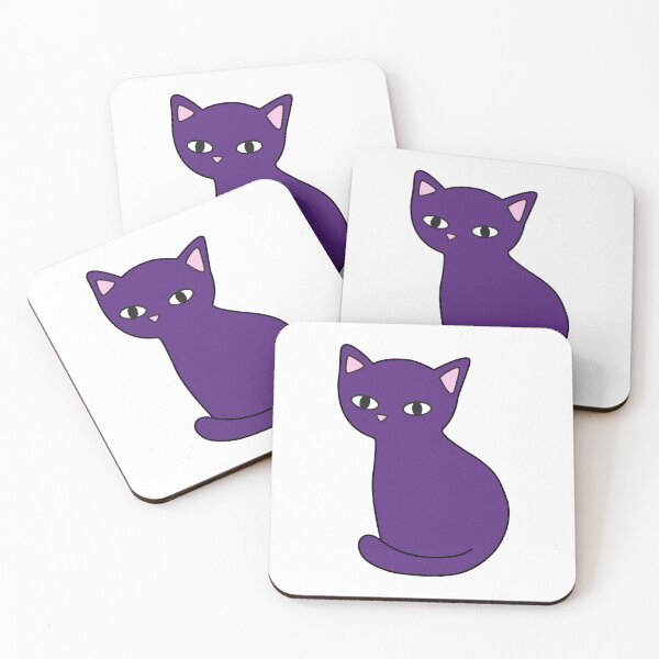 Item preview, Purple cat  designed and sold by MeowMusic.